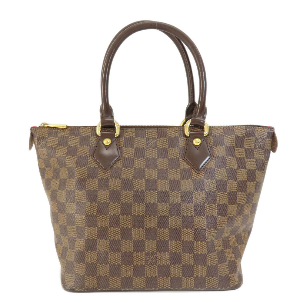 Louis Vuitton Saleya PM Damier Ebene Tote Bag Canvas